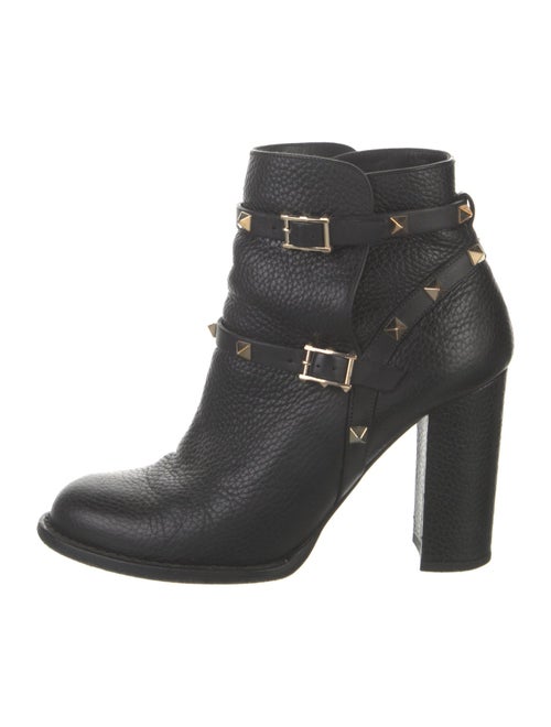 Valentino Rockstud Accents Leather Boots