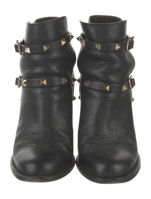 Valentino Rockstud Accents Leather Boots