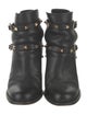 Valentino Rockstud Accents Leather Boots