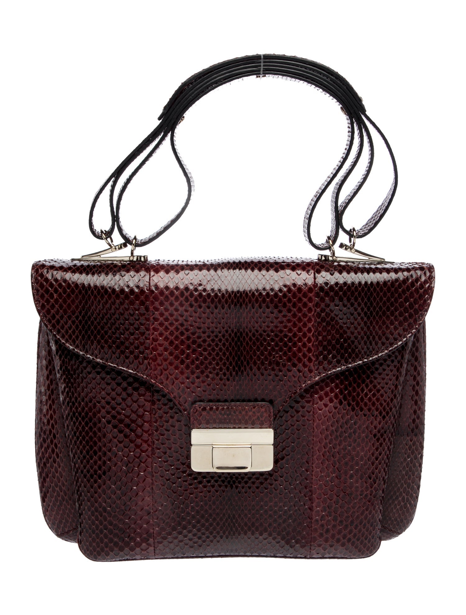 Valentino Snakeskin Top Handle Bag Vintage