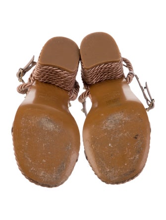 Valentino Rockstud Accents Leather Espadrilles