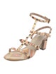 Valentino Rockstud Accents Leather Gladiator Sandals