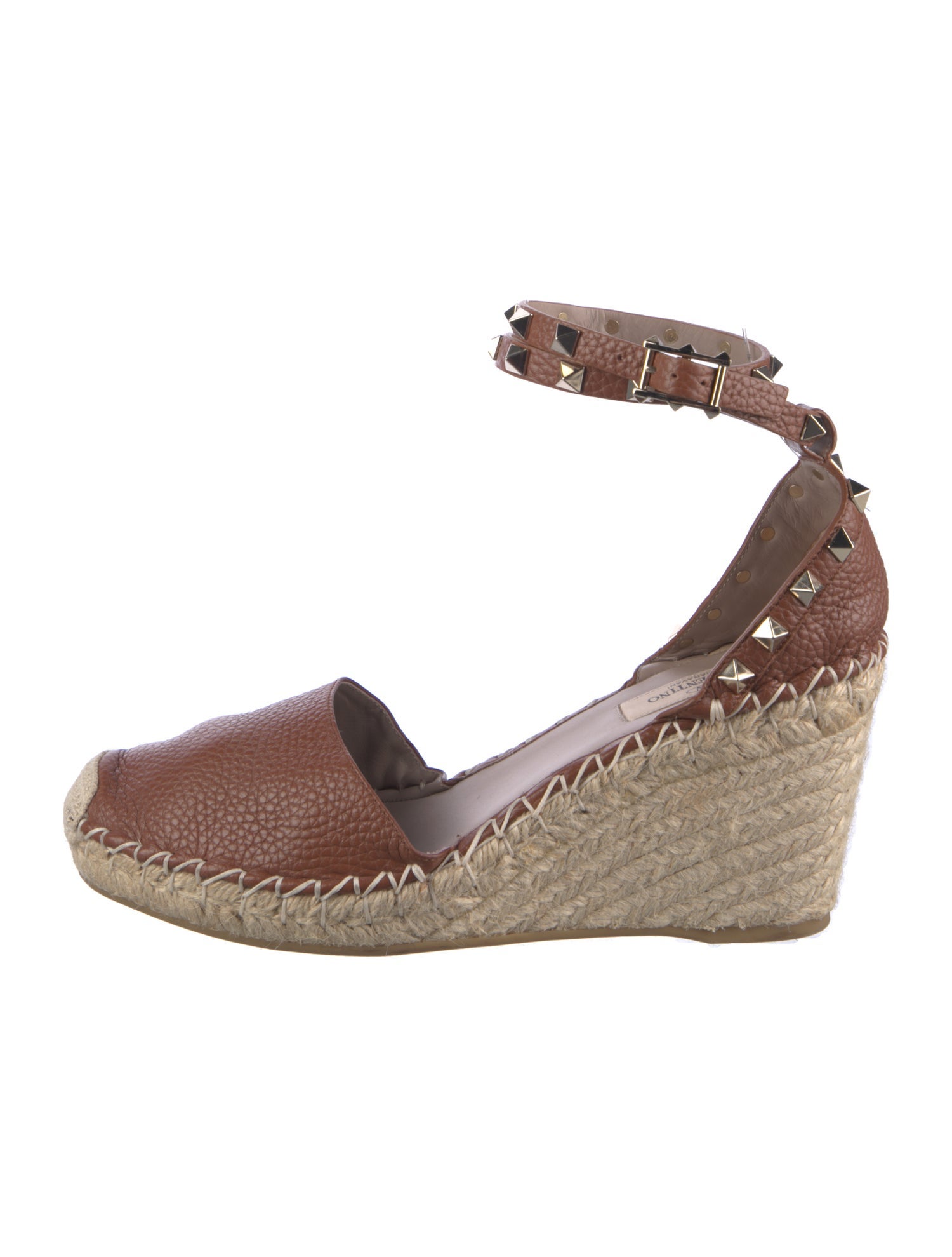 Valentino Rockstud Accents Leather D'Orsay Pumps