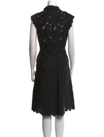 Valentino Lace Pattern Knee-Length Dress