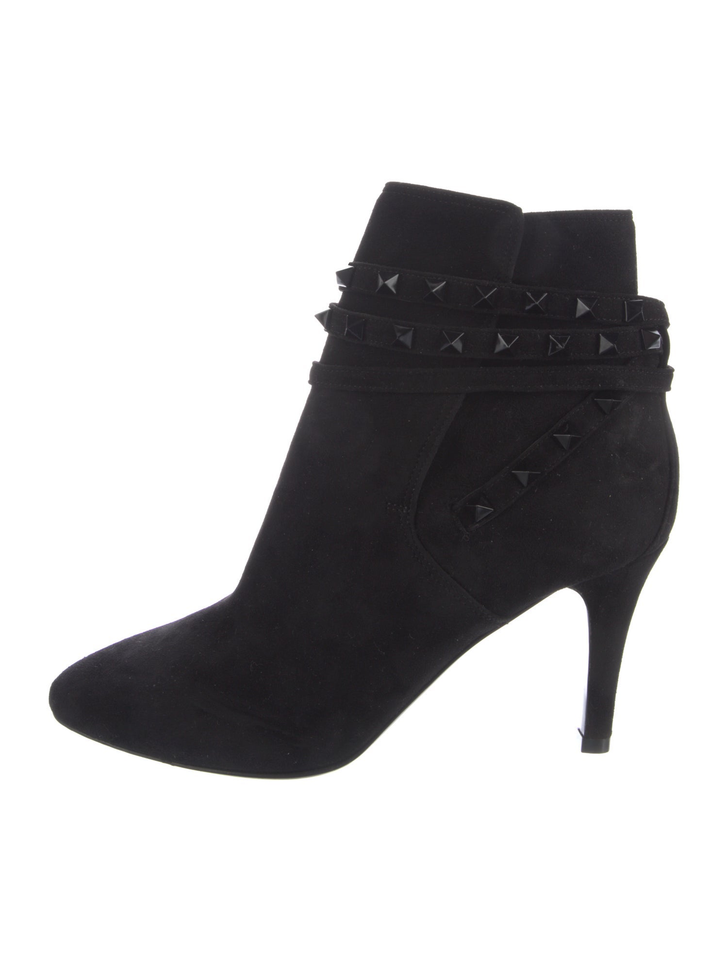 Valentino Rockstud Accents Suede Boots