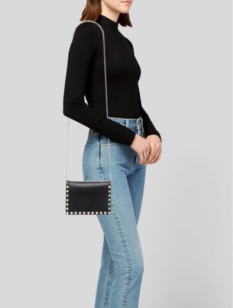 Valentino Rockstud Wallet on a Chain