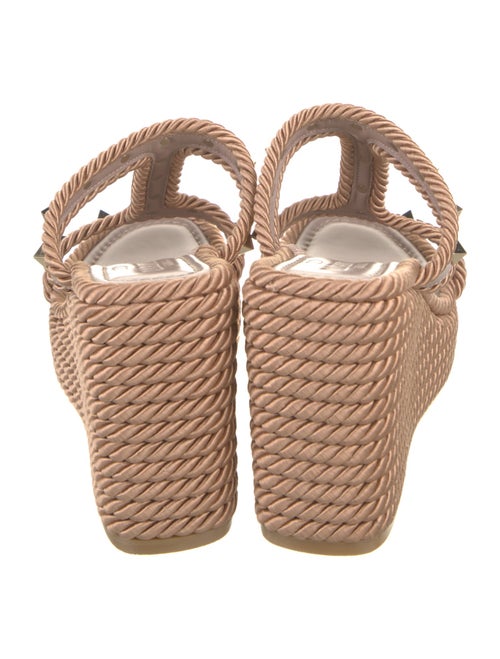 Valentino Rockstud Accents Leather Espadrilles