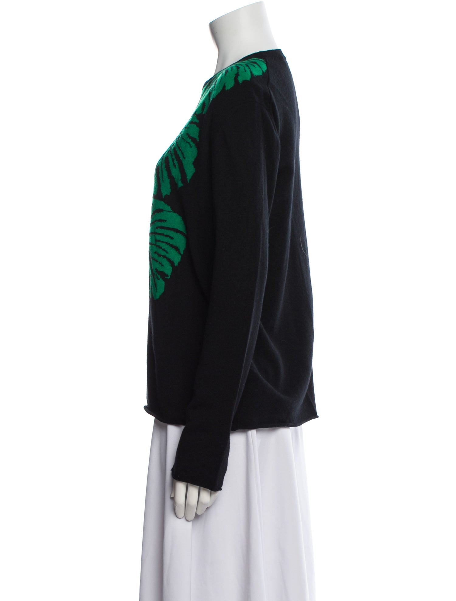 Valentino Cashmere Graphic Print Sweater