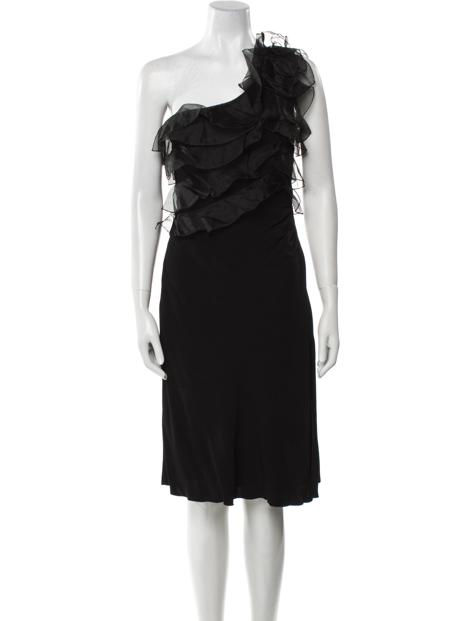 Valentino One-Shoulder Knee-Length Dress w/ Tags