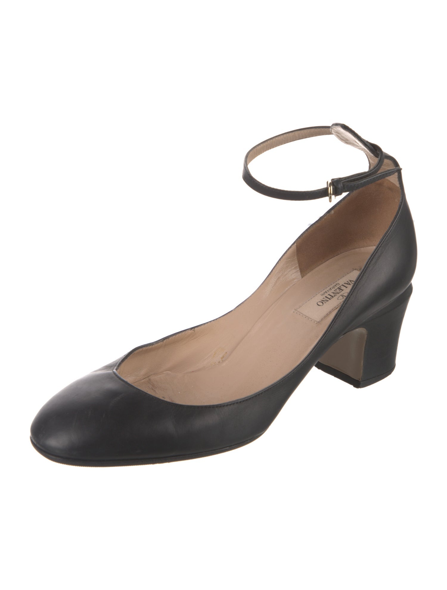 Valentino Leather D'Orsay Pumps