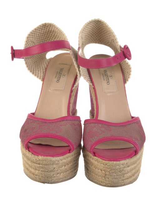 Valentino Lace Lace Pattern Espadrilles