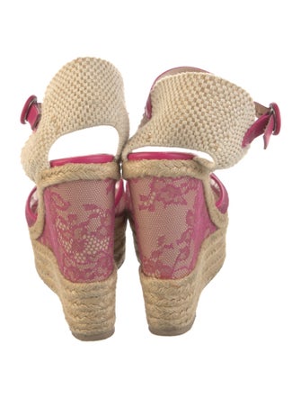 Valentino Lace Lace Pattern Espadrilles