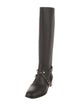 Valentino Rockstud Accents Leather Riding Boots