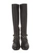 Valentino Rockstud Accents Leather Riding Boots