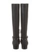 Valentino Rockstud Accents Leather Riding Boots