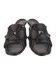 Valentino Rockstud Accents Leather Slides