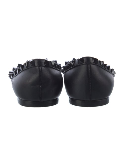 Valentino Rockstud Accents Leather Ballet Flats