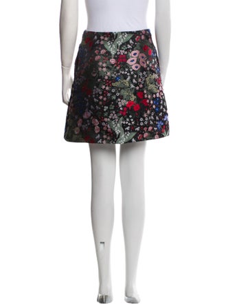Valentino Floral Print Mini Skirt