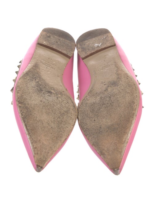 Valentino Rockstud Accents Patent Leather Ballet Flats