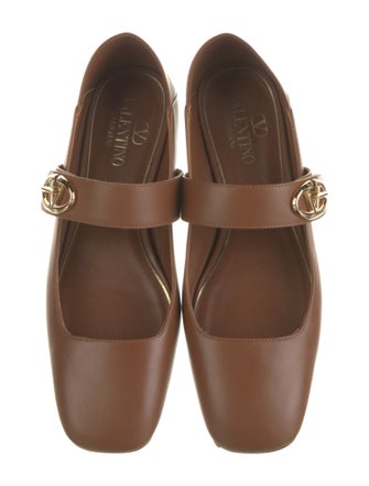 Valentino Leather Mary Jane Flats