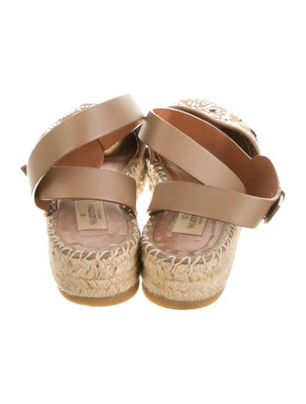 Valentino Suede Studded Accents Espadrilles