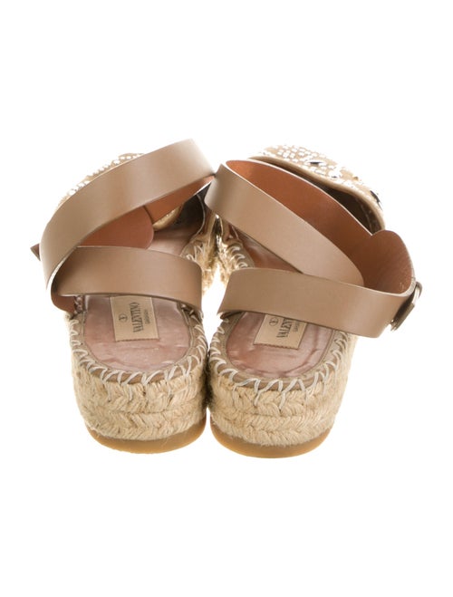 Valentino Suede Studded Accents Espadrilles