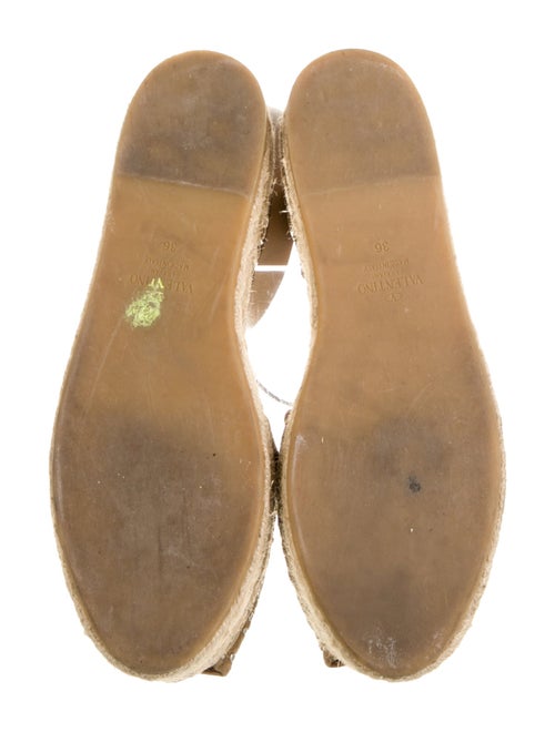 Valentino Suede Studded Accents Espadrilles