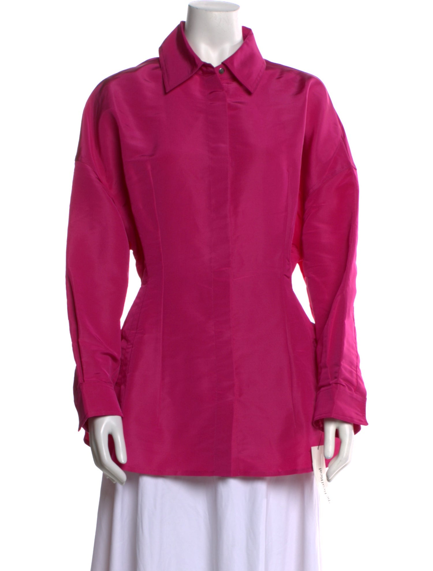 Valentino Silk Long Sleeve Button-Up Top w/ Tags