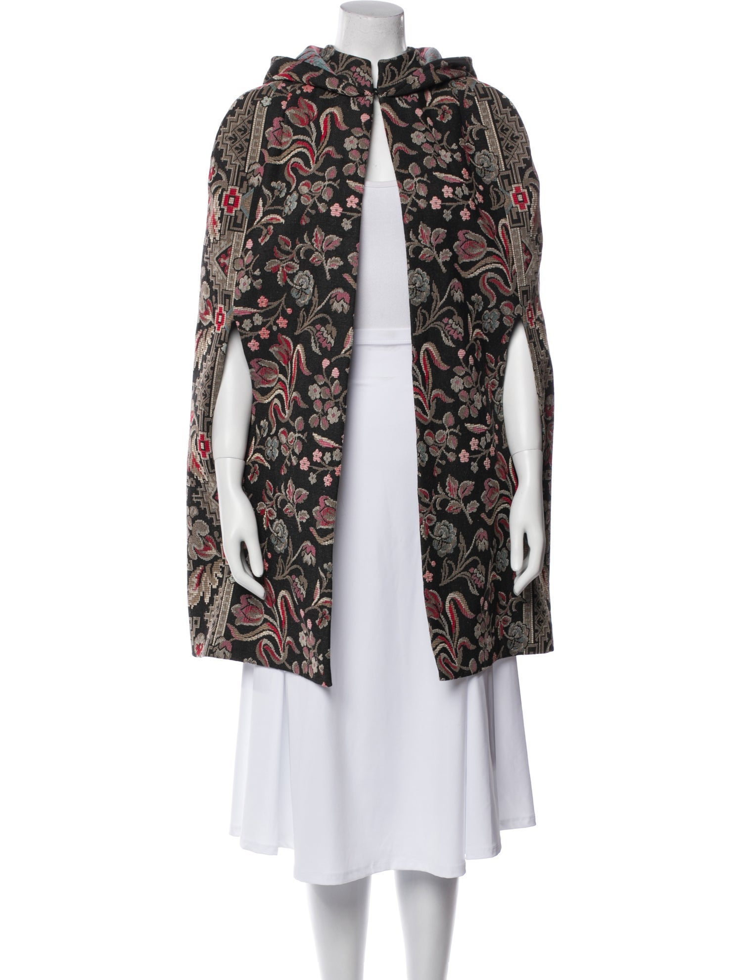 Valentino Floral Print Coat