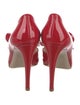 Valentino Patent Leather Bow Accents Sandals