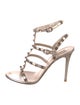 Valentino Rockstud Accents Leather Gladiator Sandals