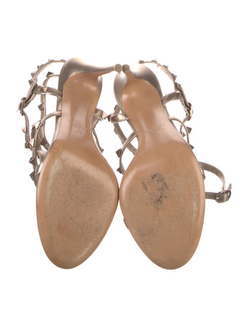 Valentino Rockstud Accents Leather Gladiator Sandals