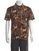 Valentino Printed V-Neck Polo Shirt
