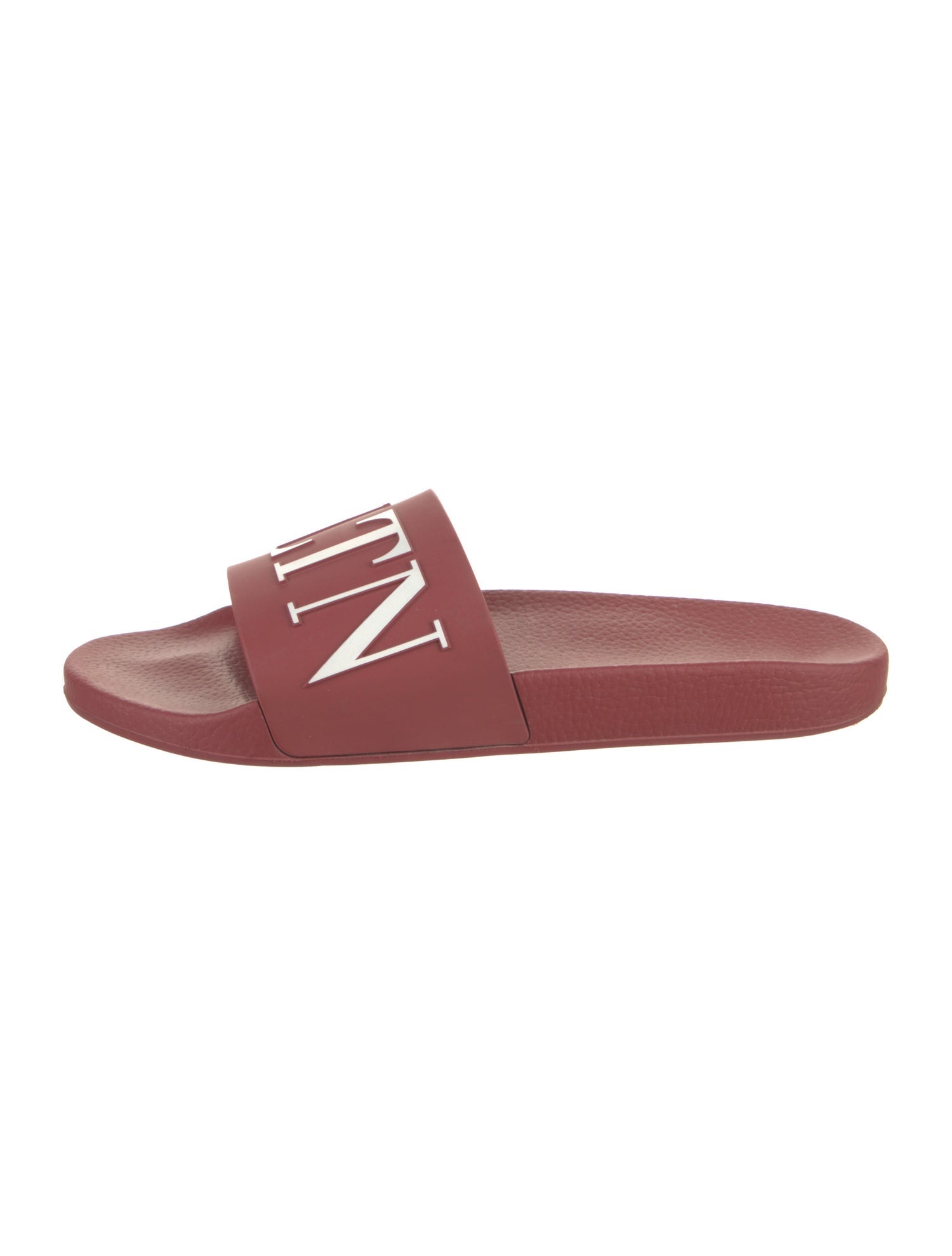 Valentino Rubber Graphic Print Slides