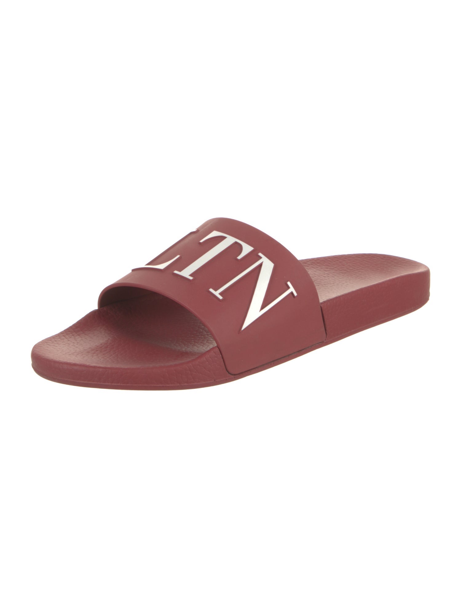 Valentino Rubber Graphic Print Slides