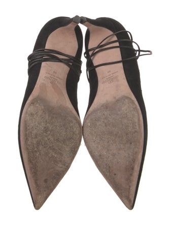 Valentino Rockstud Accents Suede Pumps