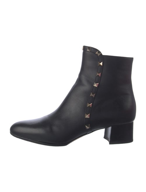 Valentino Rockstud Accents Leather Chelsea Boots