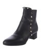 Valentino Rockstud Accents Leather Chelsea Boots