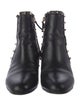 Valentino Rockstud Accents Leather Chelsea Boots