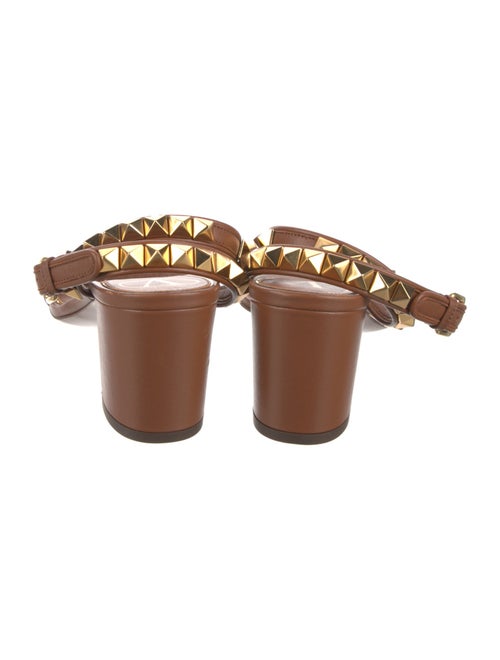 Valentino Rockstud Accents Leather Sandals