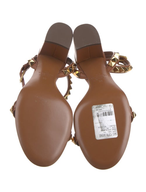 Valentino Rockstud Accents Leather Sandals