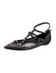 Valentino Rockstud Accents Leather Ballet Flats