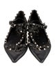 Valentino Rockstud Accents Leather Ballet Flats