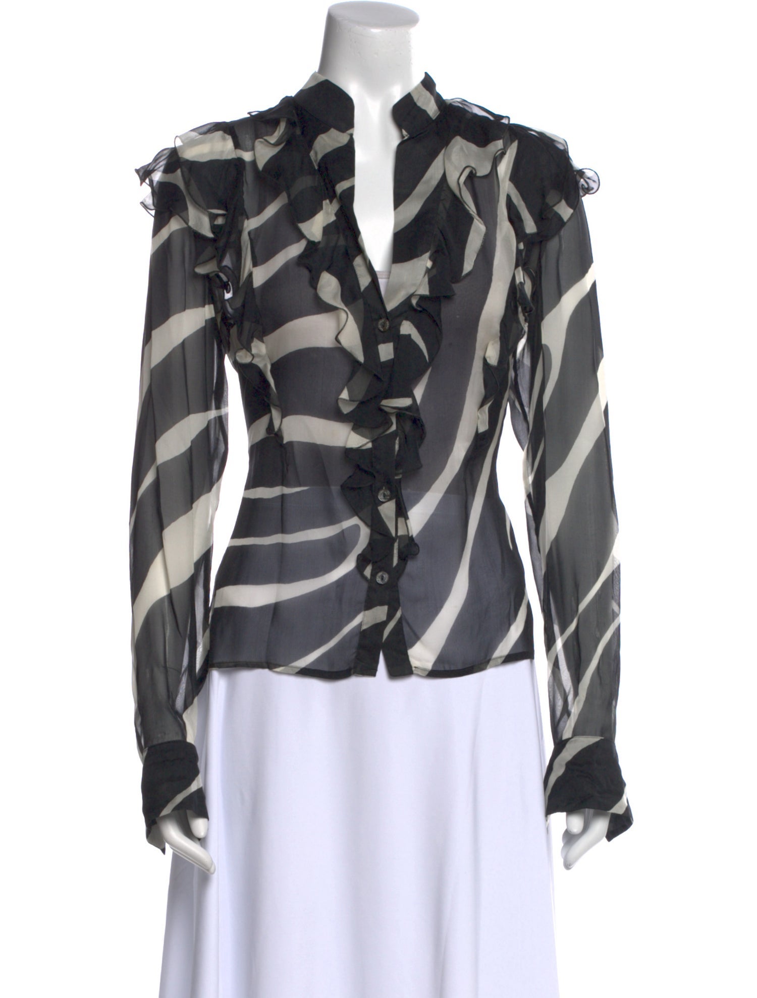 Valentino Silk Printed Blouse