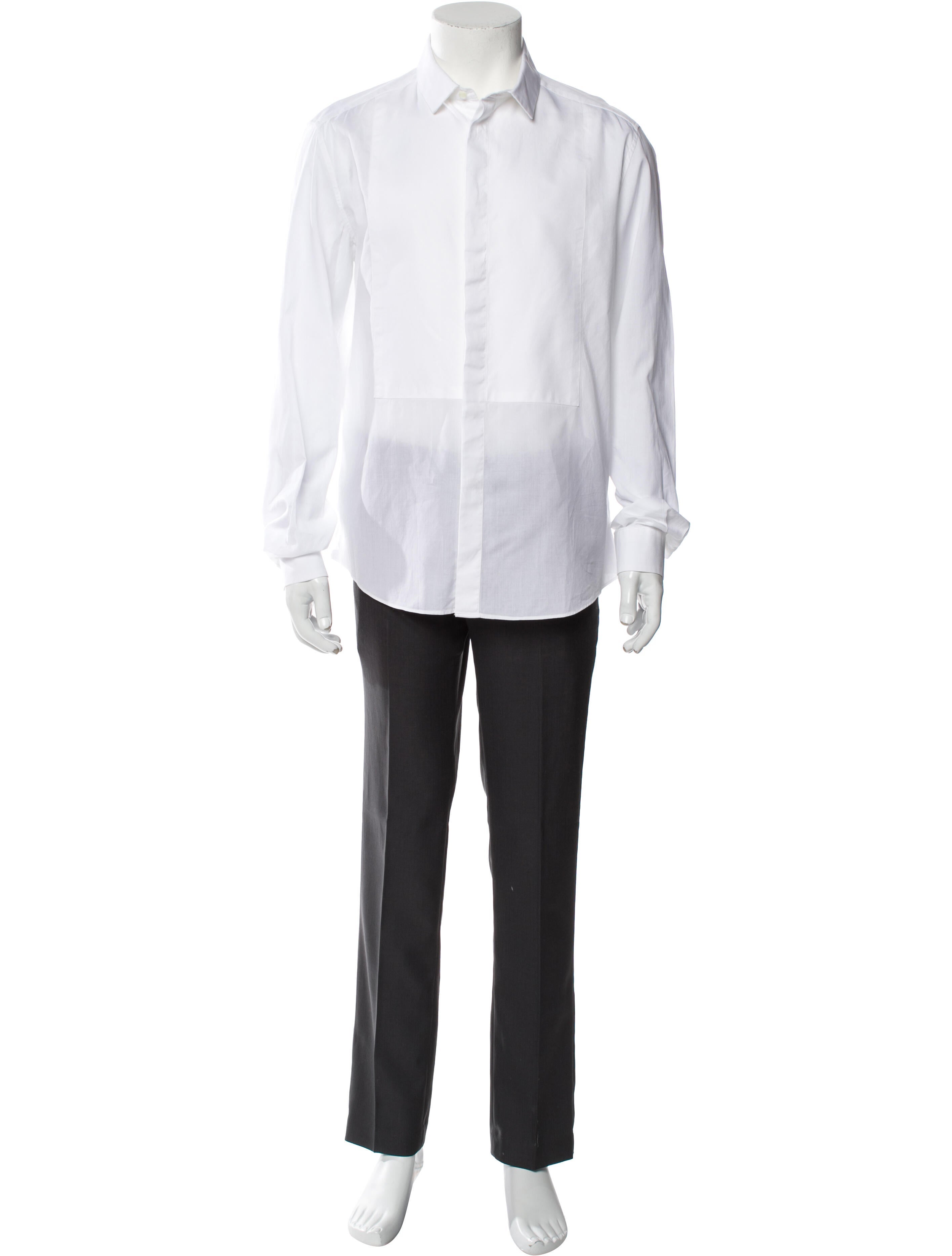 Valentino Long Sleeve Tuxedo Shirt
