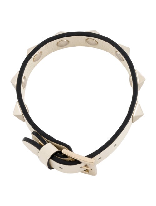 Valentino Leather Rockstud Wrap Bracelet