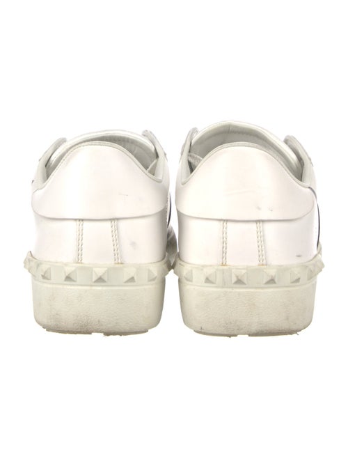 Valentino Rockstud Accents Leather Sneakers
