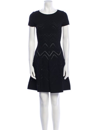 Valentino Crew Neck Mini Dress