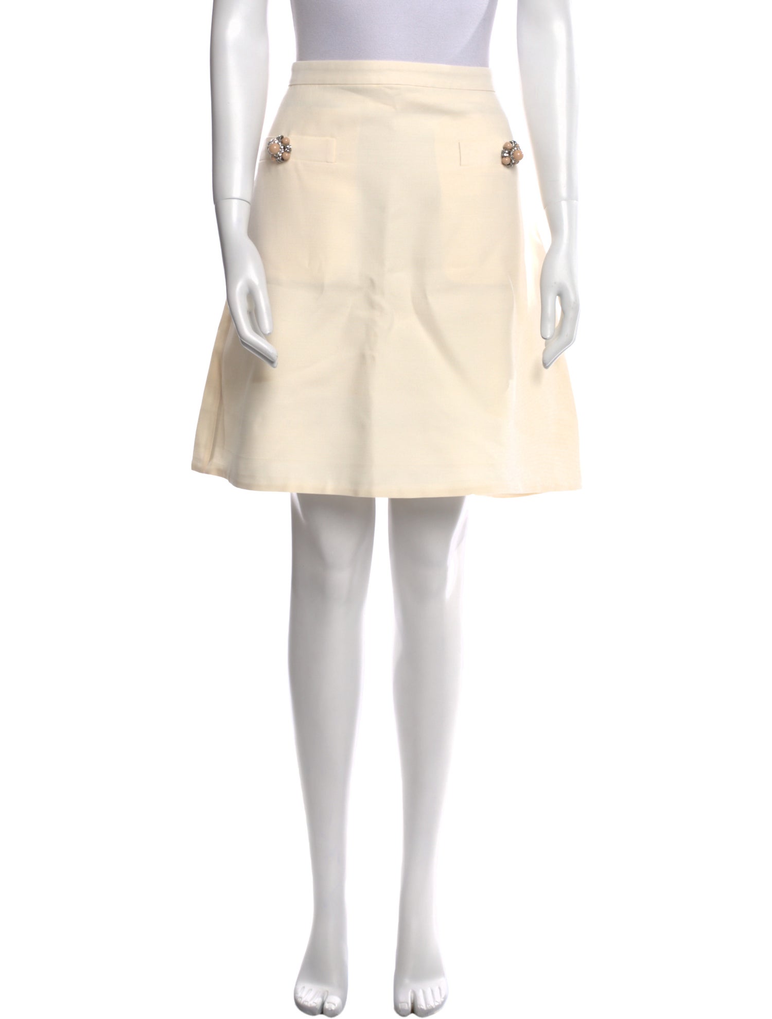 Valentino Virgin Wool Knee-Length Skirt