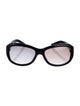 Valentino Faux Pearl Accents Oversize Sunglasses